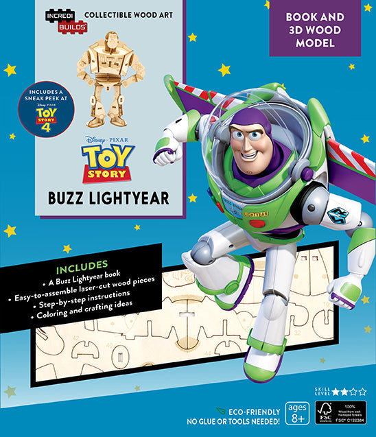 IncrediBuilds: Toy Story: Buzz Lightyear Book and 3D Wood Model Softcover Book