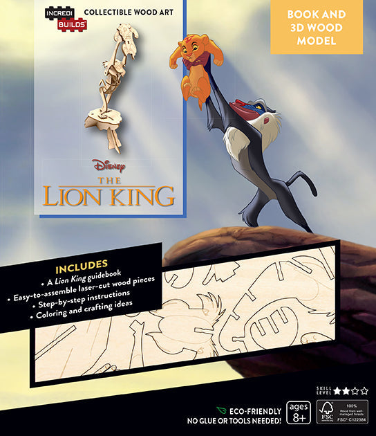 IncrediBuilds: Disney's The Lion King Book and 3D Wood Model Softcover Book