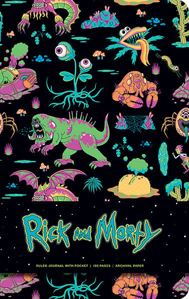 Rick and Morty Deluxe Hardcover Ruled Journal Hardcover Book