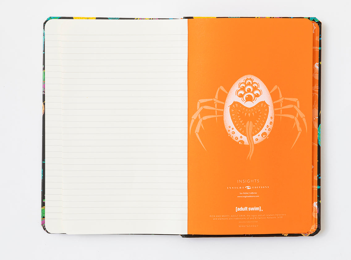 Rick and Morty Deluxe Hardcover Ruled Journal Hardcover Book