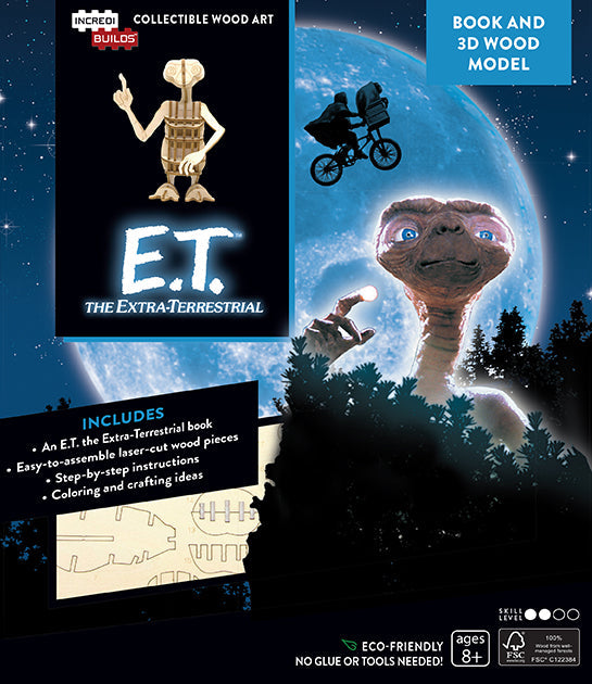 IncrediBuilds: E.T. the Extra-Terrestrial Book and 3D Wood Model Softcover Book