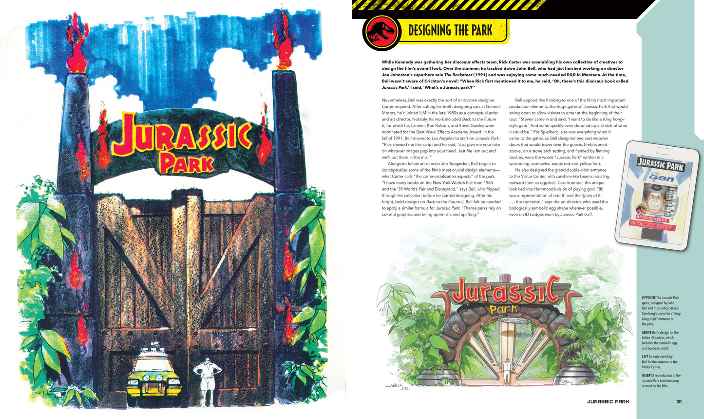 Jurassic Park: The Ultimate Visual History Hardcover Book