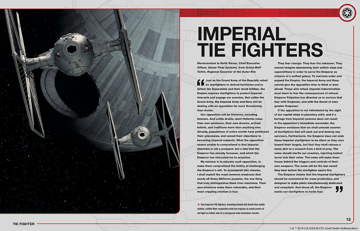Star Wars: TIE Fighter Hardcover Book
