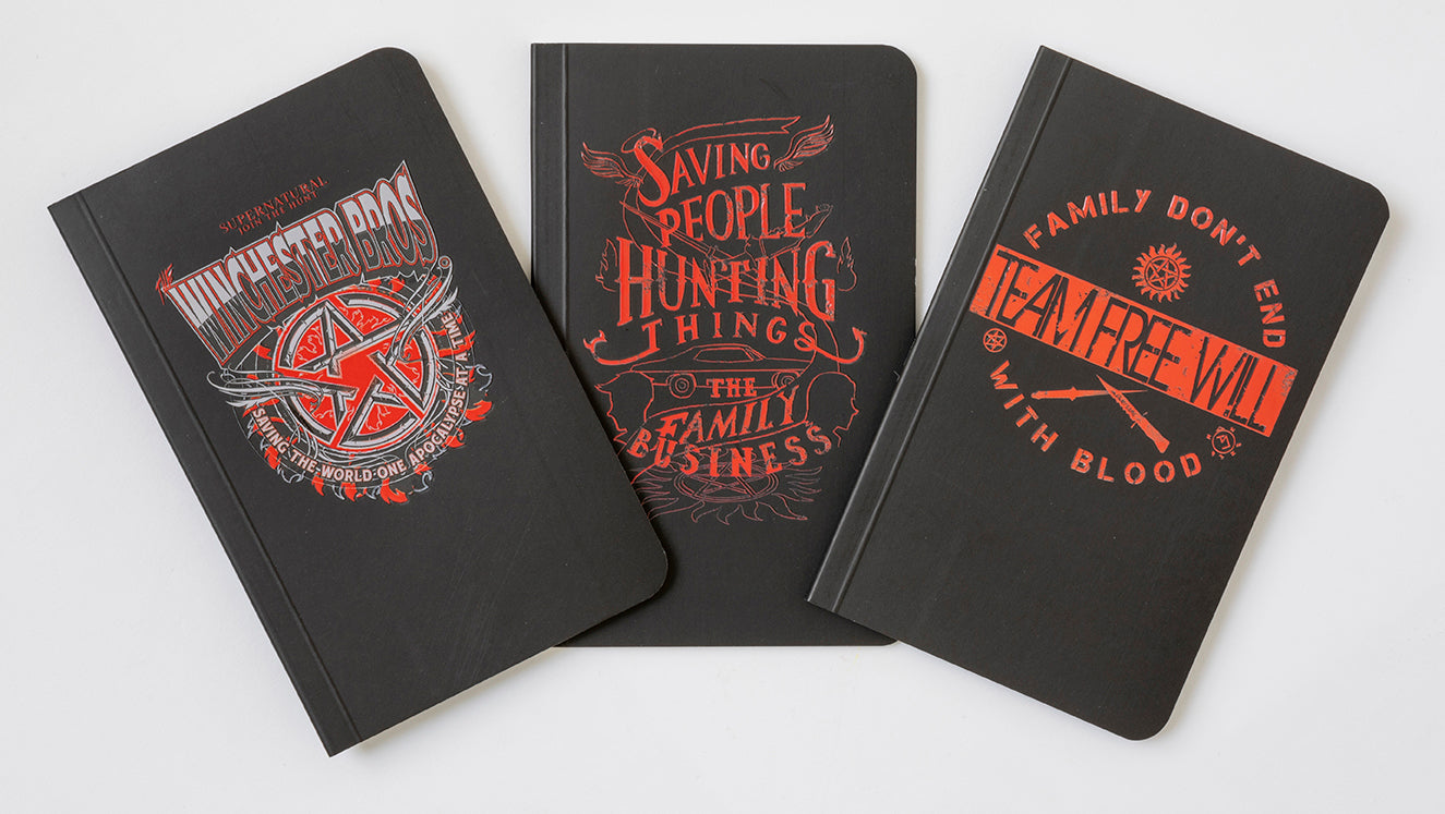 Supernatural Pocket Notebook Collection (Set of 3) Softcover Book