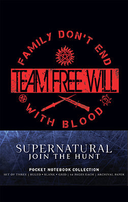 Supernatural Pocket Notebook Collection (Set of 3) Softcover Book