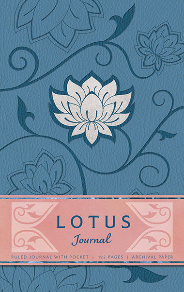 Lotus Hardcover Ruled Journal Hardcover Book
