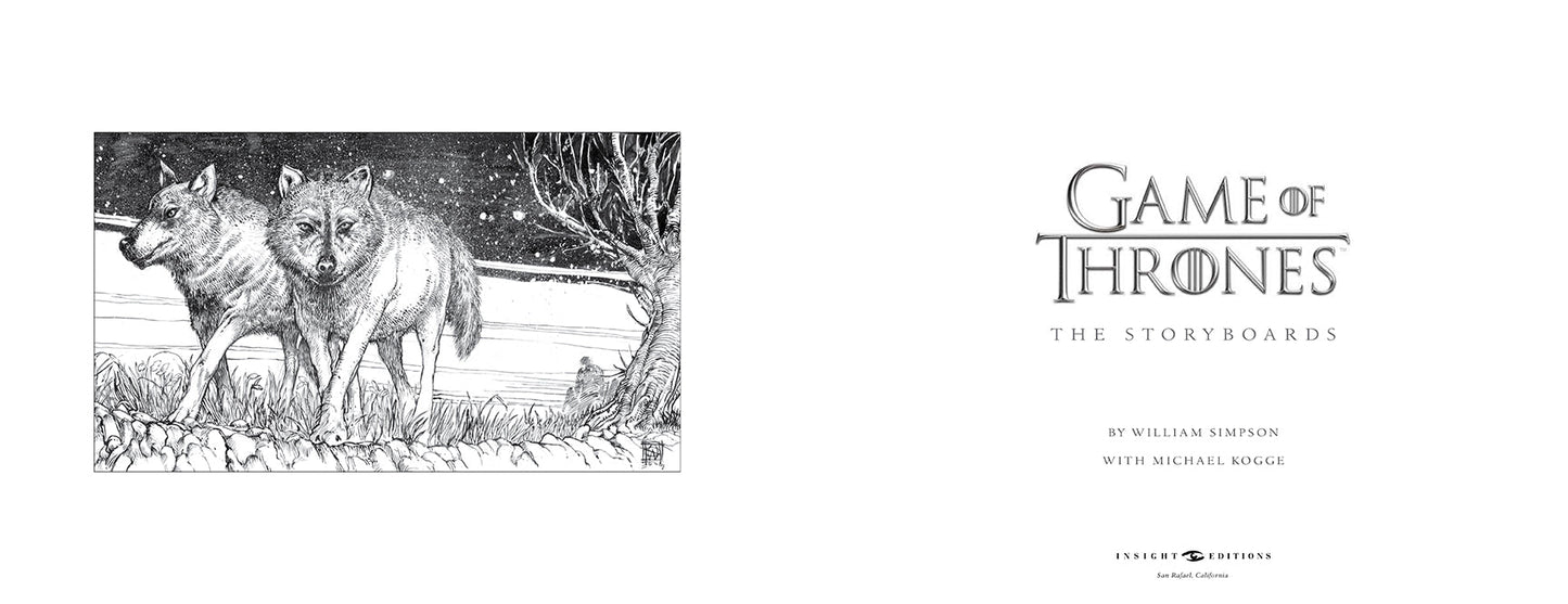 Game of Thrones: The Storyboards Hardcover Book