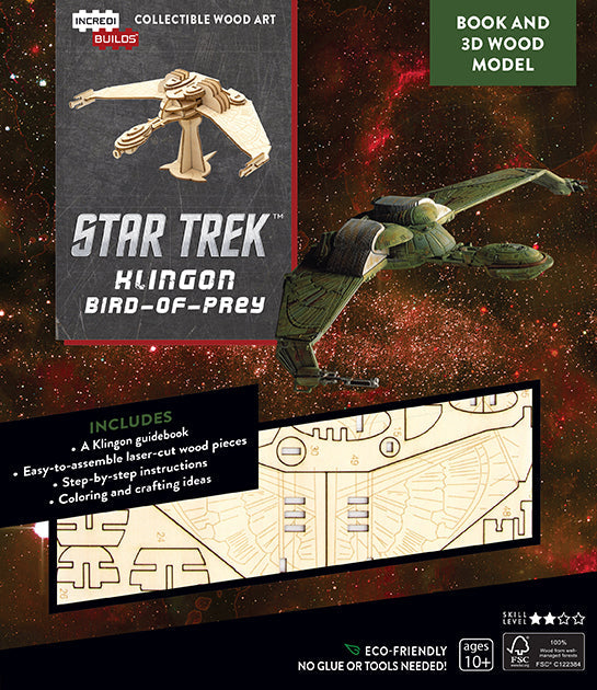 IncrediBuilds: Star Trek: Klingon Bird-of-Prey Book and 3D Wood Model Softcover Book