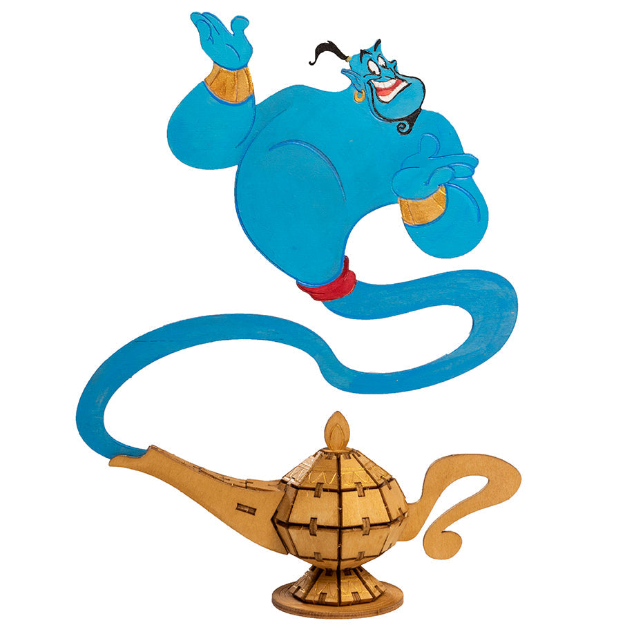 IncrediBuilds: Disney's Aladdin: Genie Book and 3D Wood Model Softcover Book