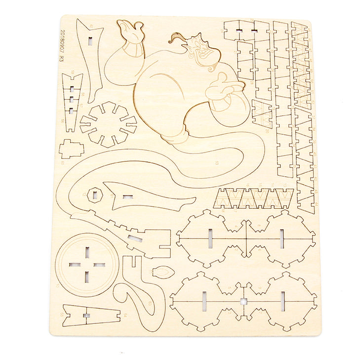 IncrediBuilds: Disney's Aladdin: Genie Book and 3D Wood Model Softcover Book