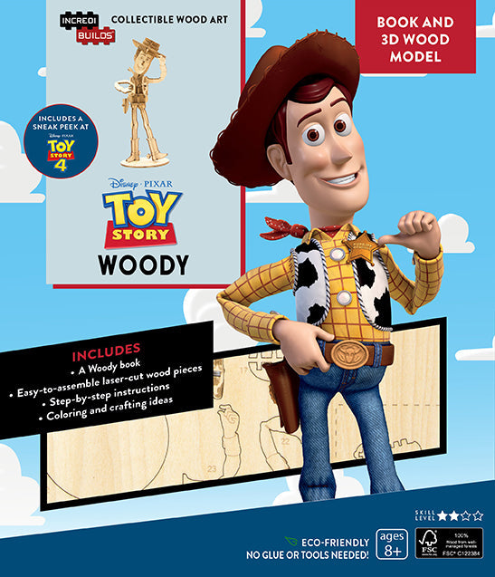 IncrediBuilds: Toy Story: Woody Book and 3D Wood Model Softcover Book