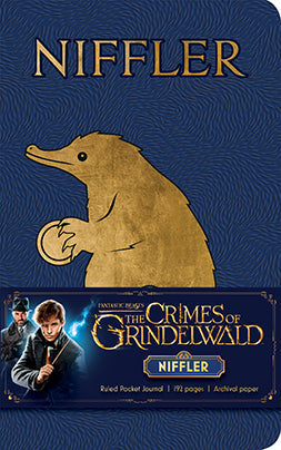 Fantastic Beasts: The Crimes of Grindelwald: Niffler Ruled Pocket Journal Hardcover Book