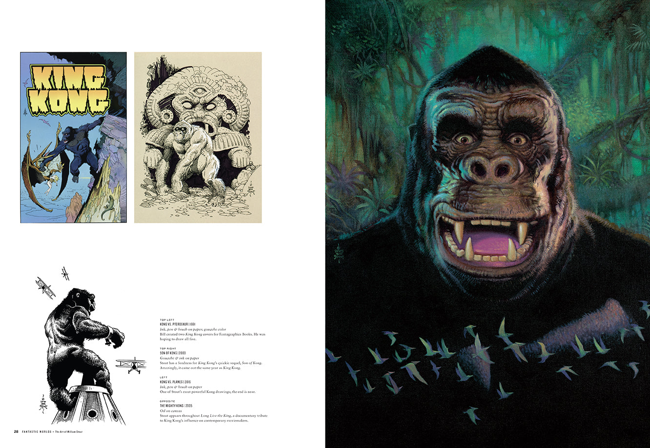 Fantastic Worlds: The Art of William Stout Hardcover Book
