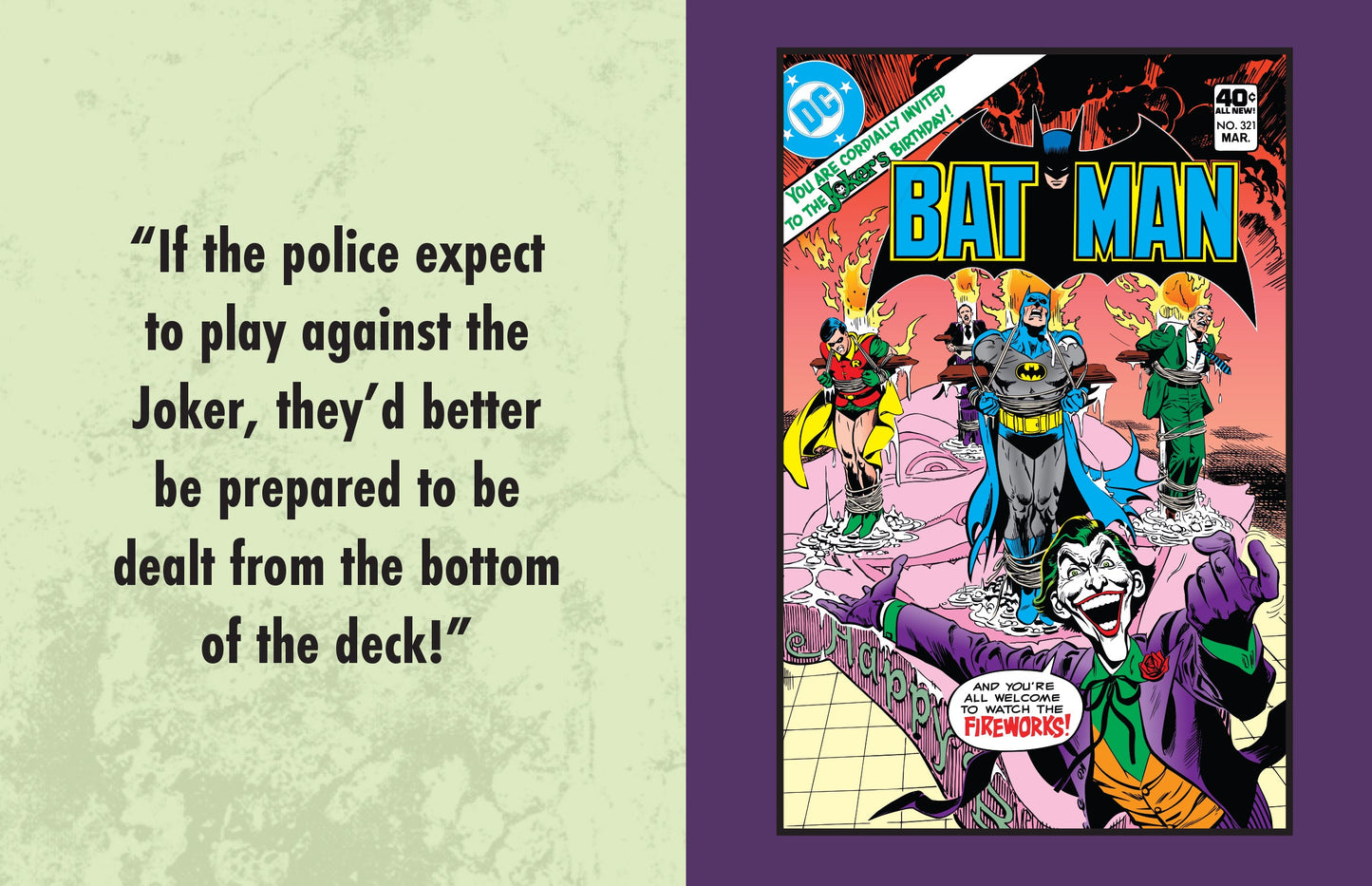 DC Comics: The Joker: Quotes from the Clown Prince of Crime Hardcover Book