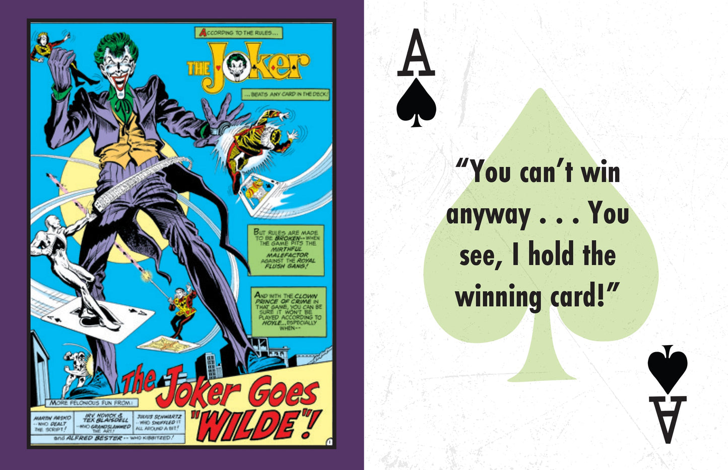 DC Comics: The Joker: Quotes from the Clown Prince of Crime Hardcover Book