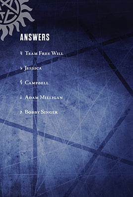 Supernatural Pop Quiz Trivia Deck Hardcover Book