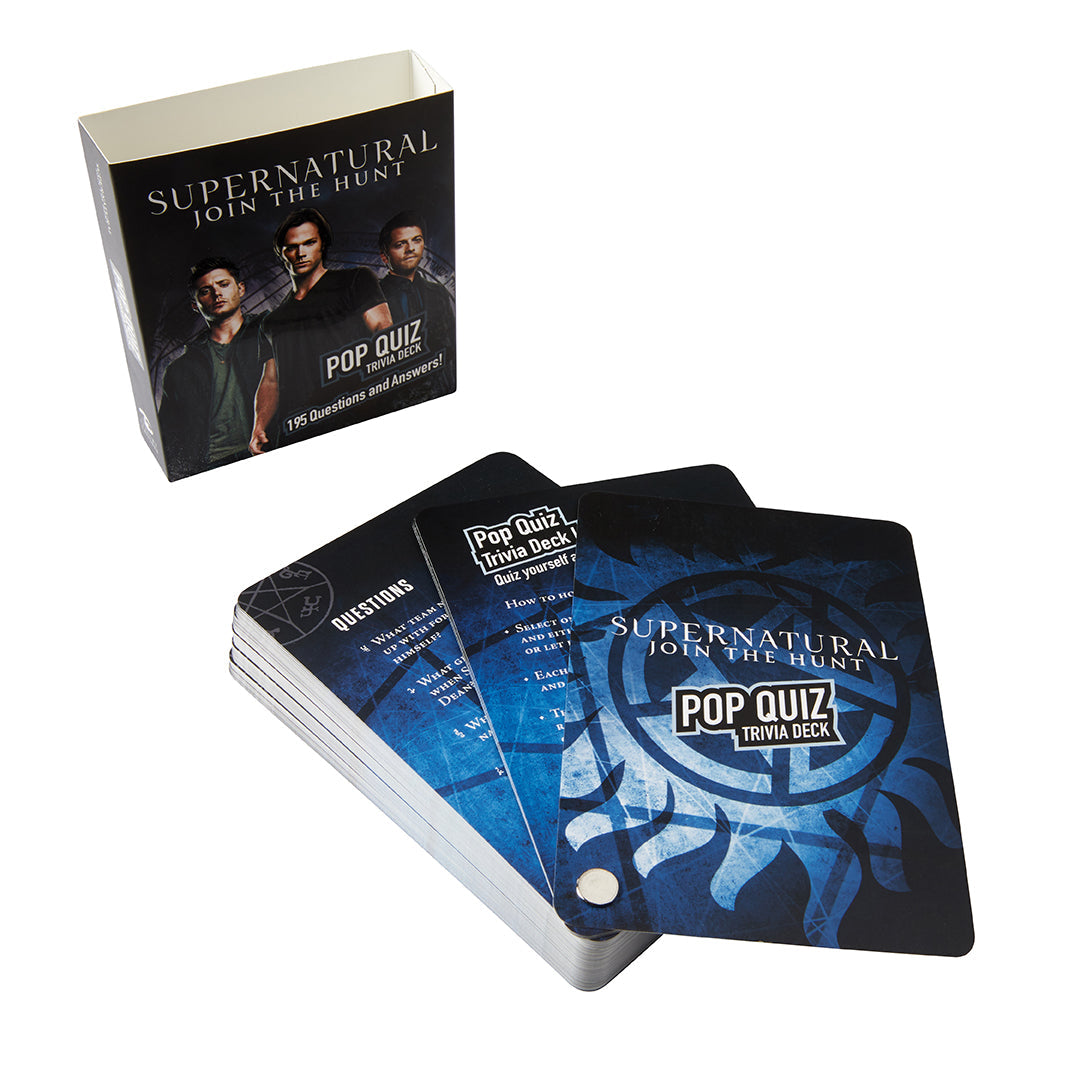 Supernatural Pop Quiz Trivia Deck Hardcover Book