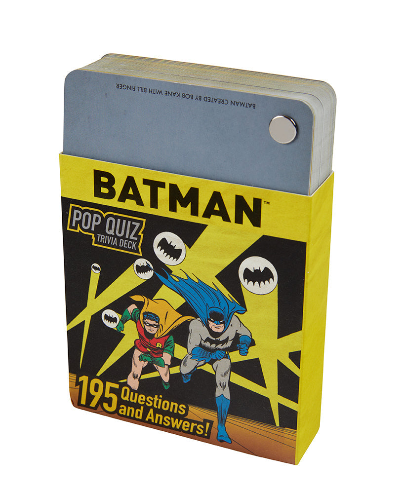 DC Comics: Batman Pop Quiz Trivia Deck Hardcover Book