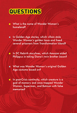 DC Comics: Wonder Woman Pop Quiz Trivia Deck Hardcover Book
