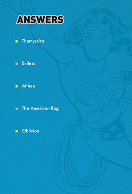 DC Comics: Wonder Woman Pop Quiz Trivia Deck Hardcover Book