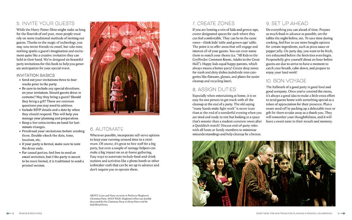 Harry Potter: Feasts & Festivities Hardcover Book