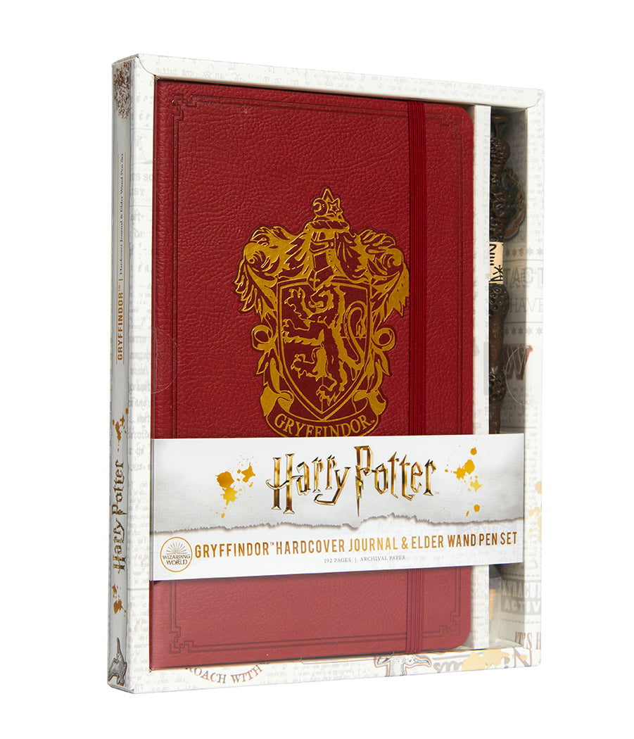 Harry Potter: Gryffindor Hardcover Journal and Elder Wand Pen Set Hardcover Book