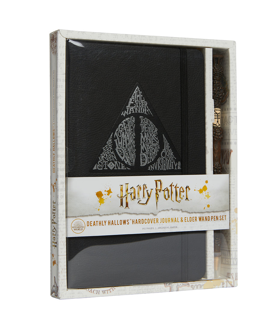 Harry Potter: Deathly Hallows Hardcover Journal and Elder Wand Pen Set Hardcover Book
