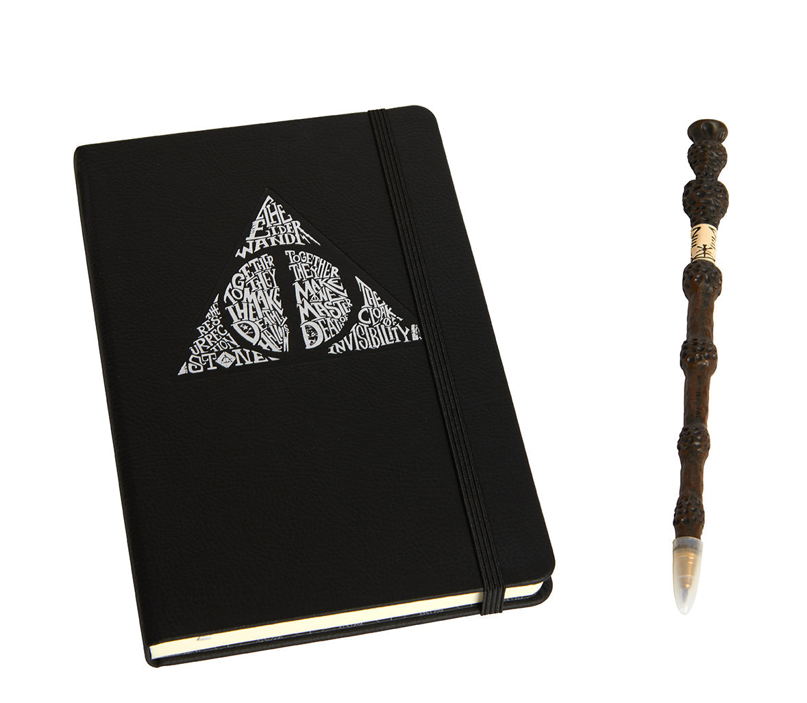 Harry Potter: Deathly Hallows Hardcover Journal and Elder Wand Pen Set Hardcover Book
