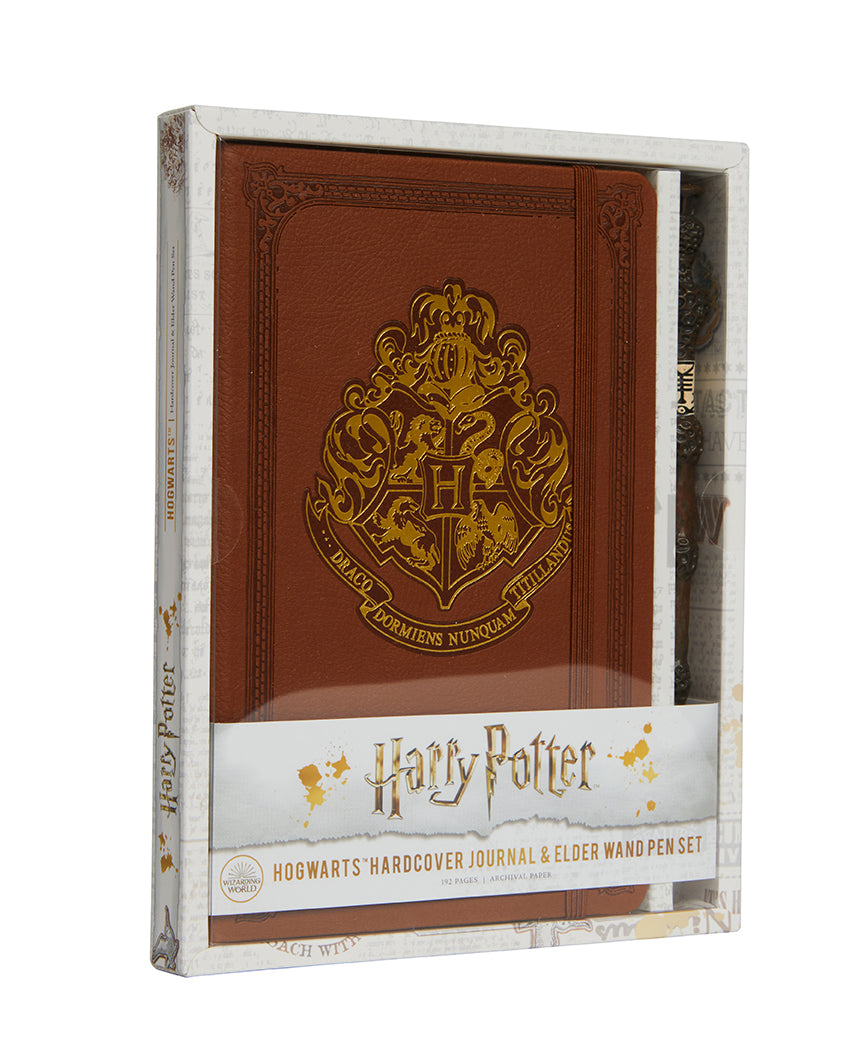 Harry Potter: Hogwarts Hardcover Journal and Elder Wand Pen Set Hardcover Book