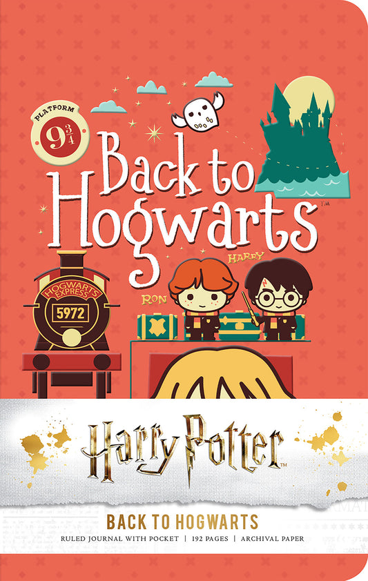 Harry Potter: Back to Hogwarts Ruled Pocket Journal Hardcover Book