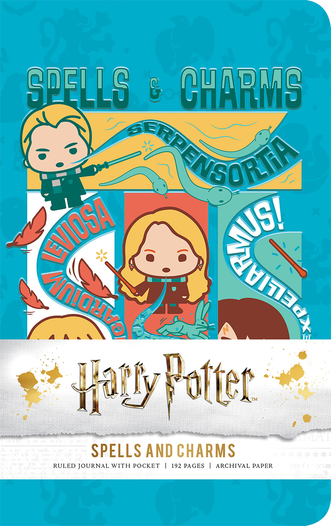 Harry Potter: Spells and Charms Ruled Pocket Journal Hardcover Book