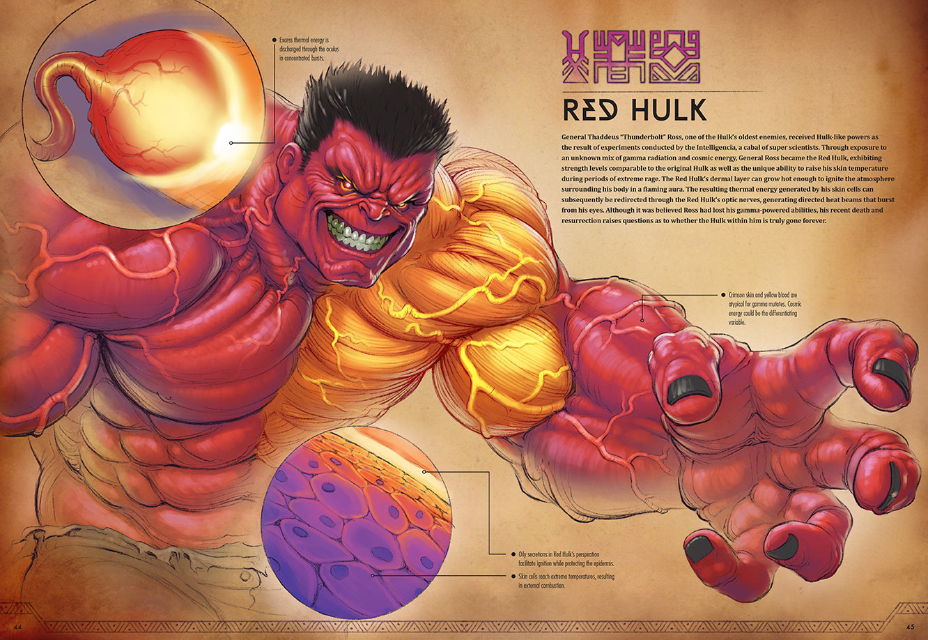 Marvel Anatomy: A Scientific Study of the Superhuman Hardcover Book