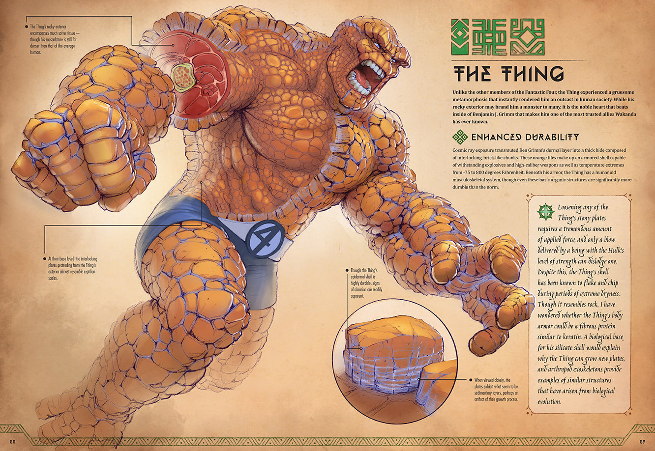 Marvel Anatomy: A Scientific Study of the Superhuman Hardcover Book