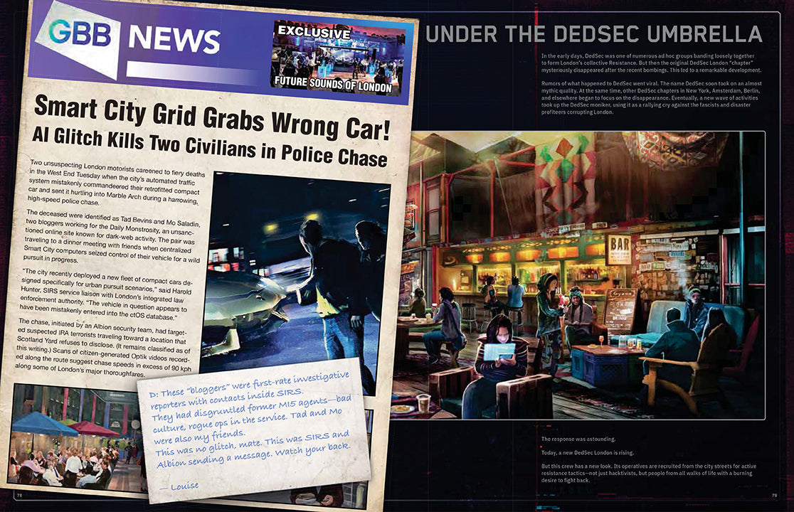 Watch Dogs Legion: Resistance Report Hardcover Book