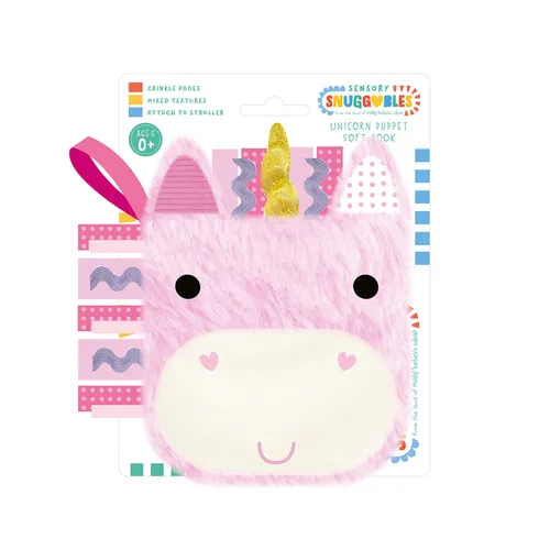 Sensory Snuggables Unicorn Puppet Soft Book