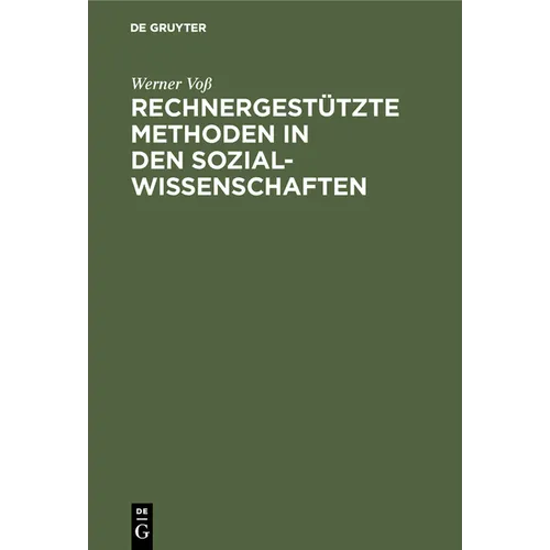 Rechnergestützte Methoden in den Sozialwissenschaften