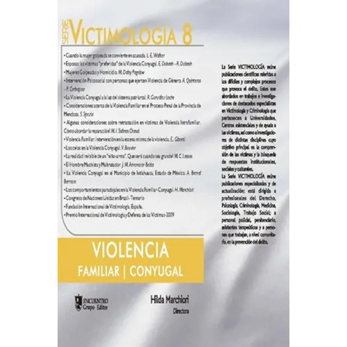 Victimología 8: Violencia Familiar - Conyugal