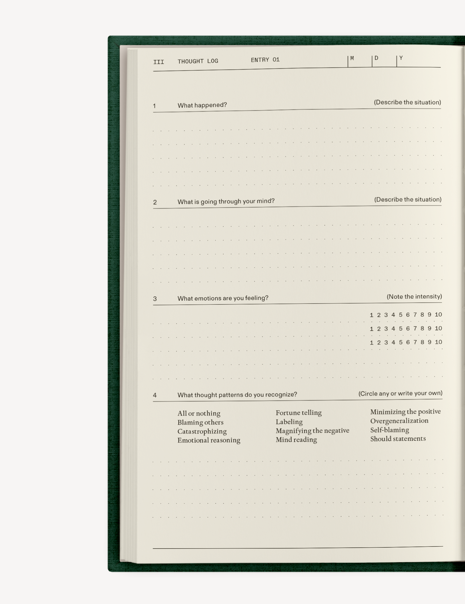 The Anxiety & Depression Set Therapy Notebooks