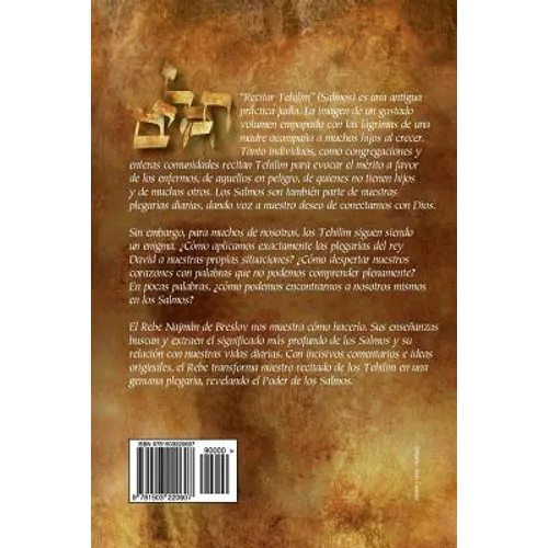 El Poder de los Salmos - Libro I - Salmos 1-41: Ideas e Inspiración Tomadas de las enseñanzas clásicas de Breslov Para enriquecer la Lectura de los Te