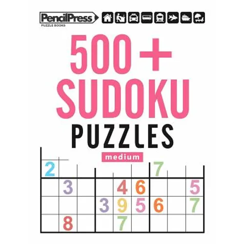 500+ Sudoku Puzzles Medium: Sudoku Puzzle Book Medium (with answers)