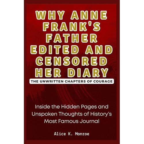 Why Anne Frank's Father Edited and Censored Her Diary: The Unwritten Chapters of Courage: Inside the Hidden Pages and Unspoken Thoughts of History's M