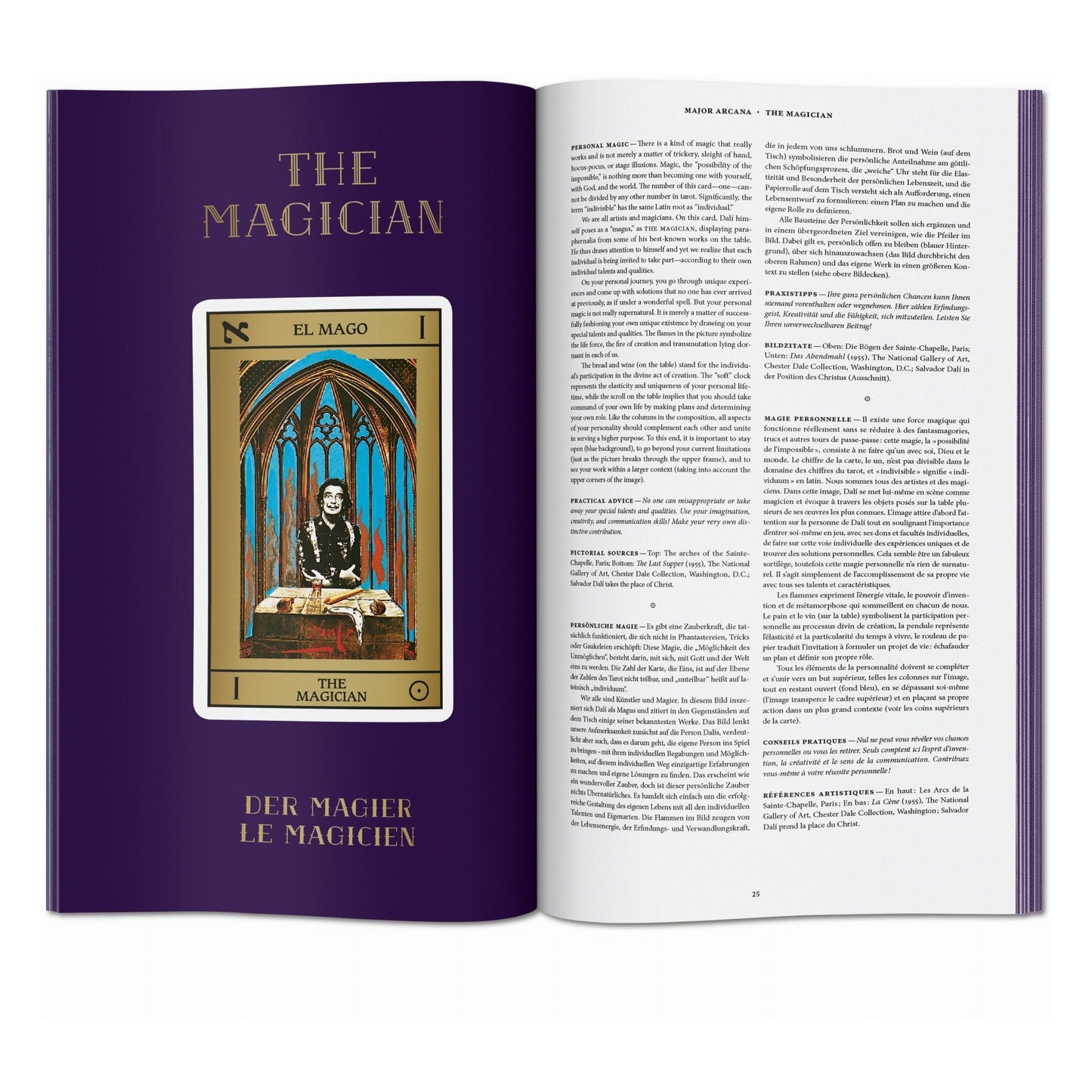 Dalí. Tarot (German, French, English) Book