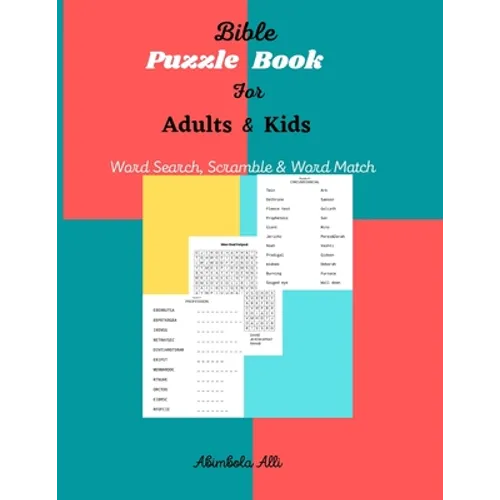 Bible Puzzle Book For Adult and Kids