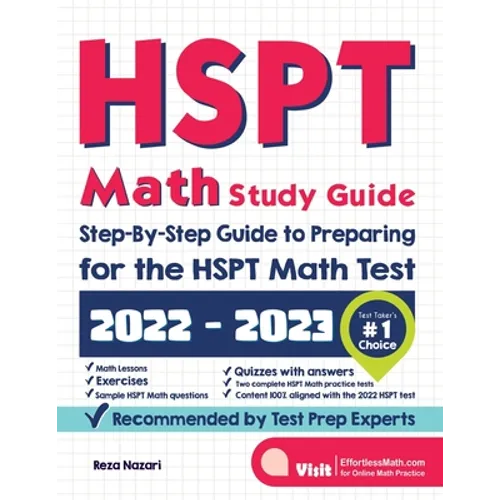 HSPT Math Study Guide: Step-By-Step Guide to Preparing for the HSPT Math Test