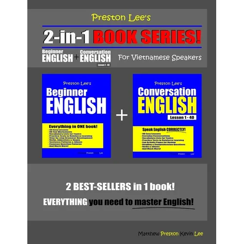 Preston Lee's 2-in-1 Book Series! Beginner English & Conversation English Lesson 1 - 40 For Vietnamese Speakers