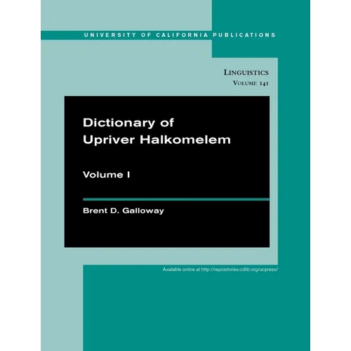Dictionary of Upriver Halkomelem: Volume 141