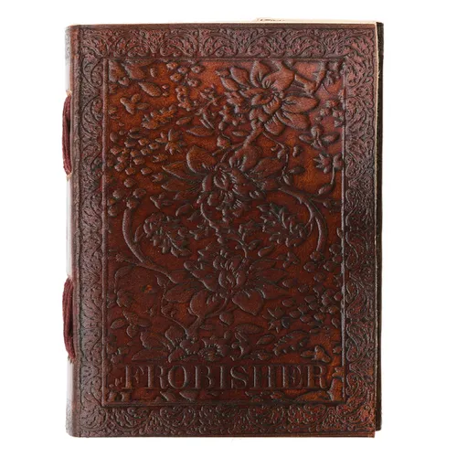 Floral Leather Journal Medium
