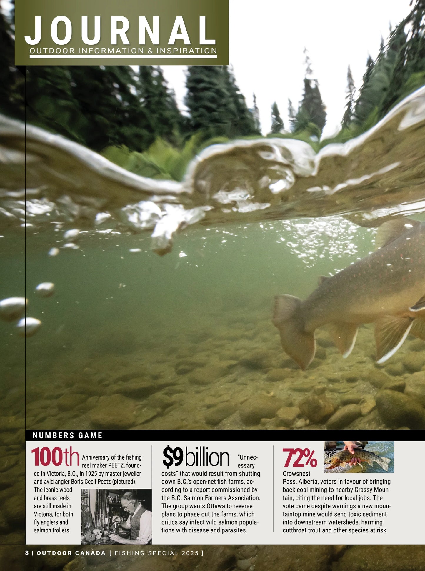 Outdoor Canada - Fishing Special 2025: Top New Tackle Guide, Hot Spots, Angler Utopia, The Great Forward-Facing Sonar Debate, Catching Canada's Northern Trophies Strategies, Gear, Trends & More!