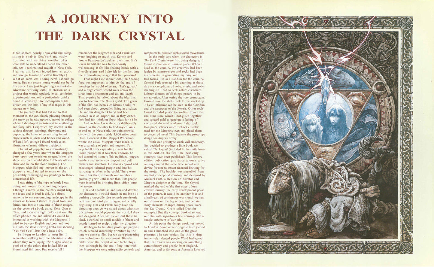 The World of the Dark Crystal Hardcover Book