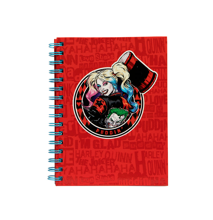 DC Comics: Harley Quinn Spiral Notebook Hardcover Book